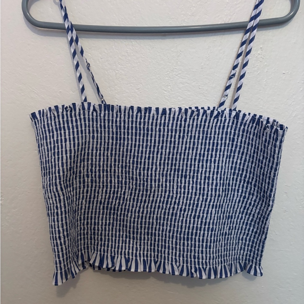 Express NWT Blue and White Striped Women's Top